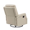 Basilio 28.74 W Tufted Genuine Leather Swivel Rocker Recliner with Nailhead Trims| ART OF LIVING DESIGNS - 4 of 4