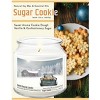 Courtside Market Christmas Pick-Up Sugar Cookie 12.8oz Soy Wax Candle Glass Jar with Brushed Silver Metal Lid - 3 of 3