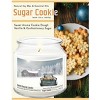 Courtside Market Christmas Pick-Up Sugar Cookie 12.8oz Soy Wax Candle Glass Jar with Brushed Silver Metal Lid - image 3 of 3