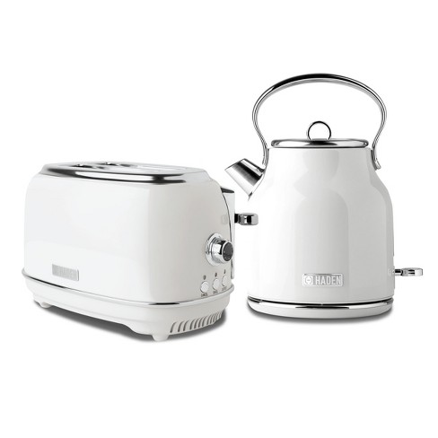 Haden Heritage 1.7 Liter Electric Kettle With 2 Slice Bread Toaster White Target