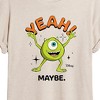 Women's - Disney - Mike Yeah Maybe Oversized Graphic T-Shirt - 2 of 4