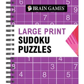 Brain Games - Large Print Sudoku Puzzles (Arrow) - (Brain Games Large Print) by  Publications International Ltd & Brain Games (Spiral Bound)