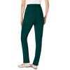 Woman Within Petite Knit Hassle-Free Pull-On Elastic-Waist Pants - 3 of 4