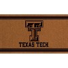 Evergreen Texas Tech University Logo Turf Mat, Brown- 28 x 16 Inches Indoor Outdoor Doormat - 2 of 4