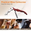 Unique Bargains Double Hinged Wine Bottle Openers with Foil Cutter 6 Pcs - 4 of 4