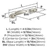 Amerock Intertwine 3 inch (76mm) Center-to-Center Cabinet Pull or Furniture Pull - 3 of 4