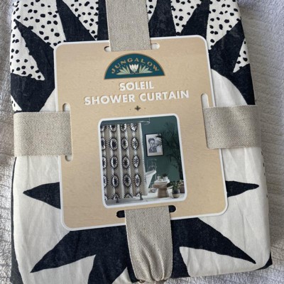 Soleil Shower Curtain Black/ivory - Jungalow By Justina Blakeney : Target