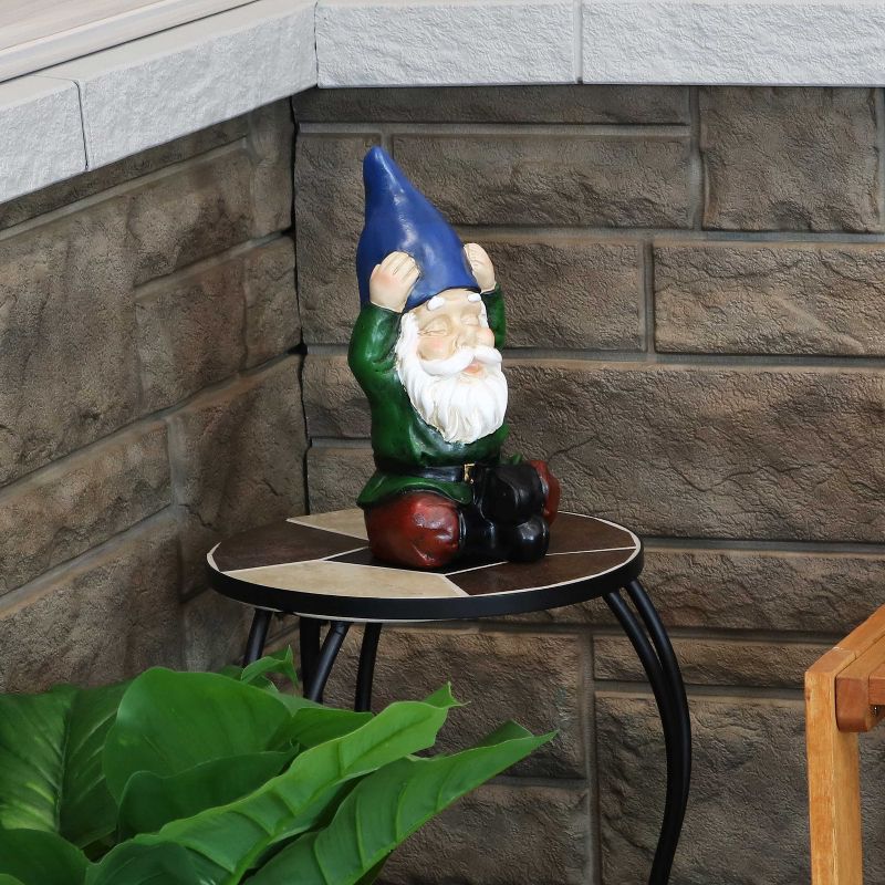 Sunnydaze Sage the Yoga Garden Gnome Lightweight Indoor/Outdoor Resin Lawn and Garden Statue - 11" H, 2 of 8