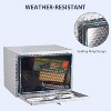 "24" Aluminum Diamond Plate Tool Box, Lockable Truck Storage Chest with Sliding Shelf, Waterproof Organizer for Pickups, RVs & Trailers - 4 of 4