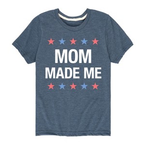 Boys' - Instant Message - Matching 4Th Shirts Mom Made Me Short Sleeve Graphic T-Shirt - 1 of 4