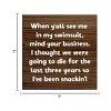 Slickblue Humorous Summer Quote Sign – Swimsuit Body Joke – 7x7 Rustic Wall or Shelf Décor, Color Options - 3 of 3