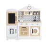 Teamson Kids Little Chef Morocco Pretend Play Kitchen & 11 pc. Accessory Set w/Ice Dispenser, Refrigerator, White/Natural - 4 of 4