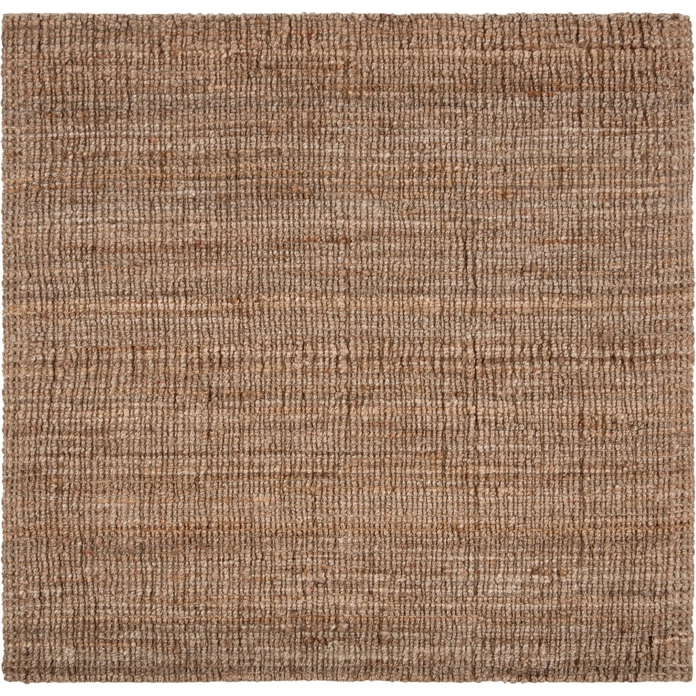 8'x8' Solid Woven Square Area Rug Natural/Gray - Safavieh