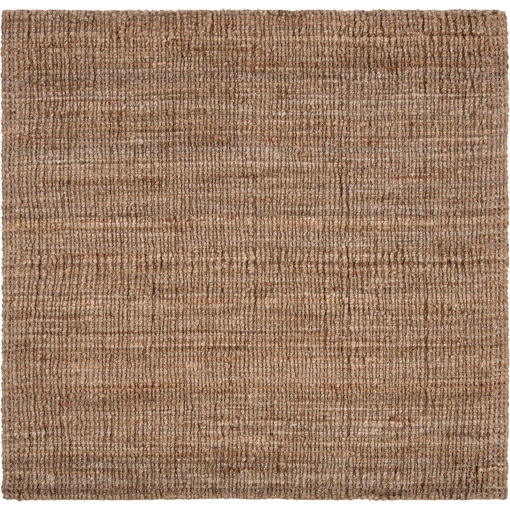 8'x8' Solid Woven Square Area Rug Natural/Gray - Safavieh