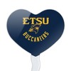 ETSU Buccaneers Heart Love Cupcake Picks Toppers Decoration Set of 6 - 2 of 4