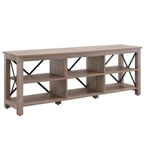 68" Gray Oak TV Stand - Henn&Hart - 1 of 4