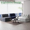 Folding Sofa Bed, Futon Sofa Bed, Floor Folding Couch, Convertible Sleeper Chair with Pillow Foldable Mattress Back Support - 3 of 4