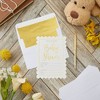 Best Paper Greetings 50 Pack A7 Gold Foil Lined Invitation Envelopes for Wedding, Graduation Party, Bridal Shower, White, 5 x 7 in - 2 of 4