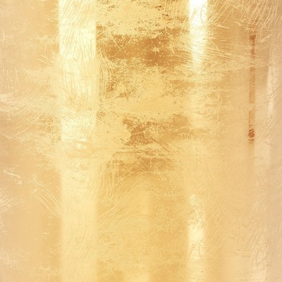 Gold Metal and Glass Mirrored Accent Table