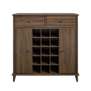 RealRooms Wexford Bar Cabinet, Walnut - 1 of 4