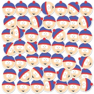 South Park Stan Face 100ct Vinyl Large Deluxe Stickers Variety Pack - 1 of 4