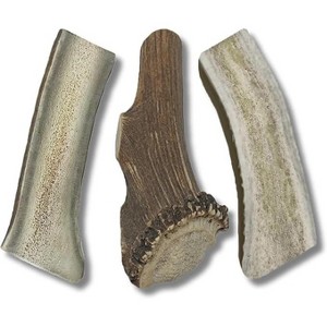 WhiteTail Naturals 3-Pack Large Split Elk Antlers – Long-Lasting Marrow Chews for Aggressive Large Dogs – Odor-Free & USA Made - 1 of 4