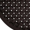 HomeRoots 20" X 36" Black Lattice Semi Circle Outdoor Rubber Door Mat - 4 of 4
