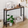 Narrow Console Table, Gold Sofa Table with Outlets, Behind Couch Table for Living Room, Hallway Table for Entryway - 2 of 4