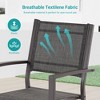 Sonkuki Outdoor Stacking Dining Chairs with breathable textile fabric - 4 of 4