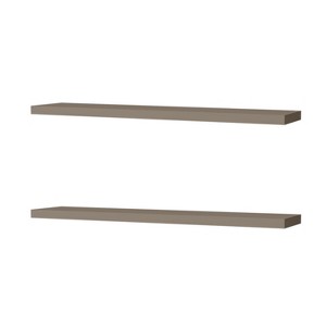 Vynxaria  47.3' Decorative Wall Shelf Set of 2 - Modern Floating Design - 1 of 4