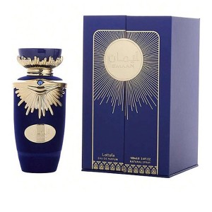 Lattafa Emaan By Lattafa Unisex Jasmine, Tuberose, Marigold, Patchouli, Vanilla  Eau De Parfum Spray 3.4 Oz - 1 of 1