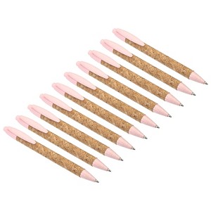 Unique Bargains Paper Plastic Cork Medium Point Ballpoint Pens 10 Pcs - 1 of 4