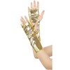 INSPIRE CHIC Women's Fingerless Shiny Lightweight Gloves 1 Pair - 4 of 4