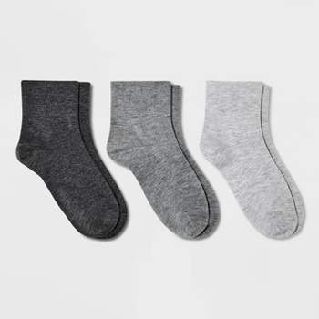 Women's 3pk Featherlight Super Soft Fine Gauge Knit Ankle Socks - Universal Thread™ 4-10
