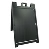 Plasticade Signicade Deluxe A-Frame Sidewalk Curb Sign Portable Folding Double-Sided Display with Quick-Change System, Black (3 Pack) - 4 of 4