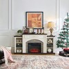 -inch Electric Fireplace With Mantel Led Light -for Living Room - 2 of 4