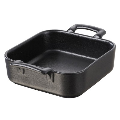 Revol Belle Cuisine Black Porcelain Deep Square 12.25 Ounce Baking Dish