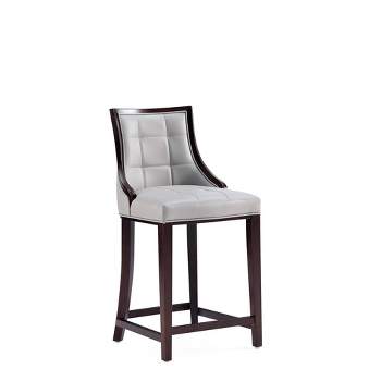 Fifth Avenue Faux Leather Counter Height Barstool - Manhattan Comfort