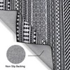 Geometric Rug for Living Room Washable Area Rugs, Non-Slip Bathroom Stain Resistant Floor Carpet - 3 of 4