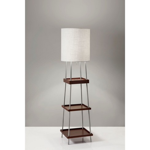 Floor lamp with wireless shop charging