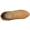 Allegra K Women's Slip-on Zip Round Toe Heel Ankle Boots - 4 of 4