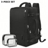 HTUTWOO 1pc Casual Large Capacity Travel Backpack, Simple Laptop Bag For Travel, Lightweight Zipper Backpack,Preppy School Bag,Back to School Bag - 2 of 4