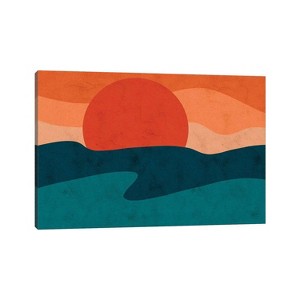 Red Horizon by Reyna Noriega Unframed Wall Canvas - iCanvas - 1 of 3