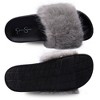 Jessica Simpson Womens Fuzzy Open Toe Slide Slipper - 4 of 4