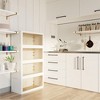 Modern Sideboard Decorative Storage Cabinet, CENGHU 4-Pack 35.4" Wide Transparent Plastic Storage Cabinets for Closet Organizers and Storage, Beige - 2 of 4