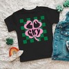 The Juniper Shop Lucky Clover Checkered Toddler Short Sleeve Tee - 2 of 3