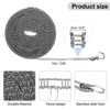 Unique Bargains Plastic Portable Windproof Non-Slip Clothes Drying Rope with Clips 1 Pc - 2 of 4