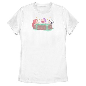 Womens KPop Demon Hunters Rumi, Mira and Zoey Relaxing T Shirt - 1 of 4