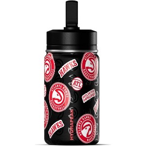 NBA Atlanta Hawks 14oz Kids Stainless Steel Water Bottle With Straw Lid and Flexible Handle - 1 of 4