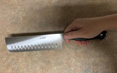 JoyJolt 7-in Nakiri Knife High Carbon Steel Kitchen Knife